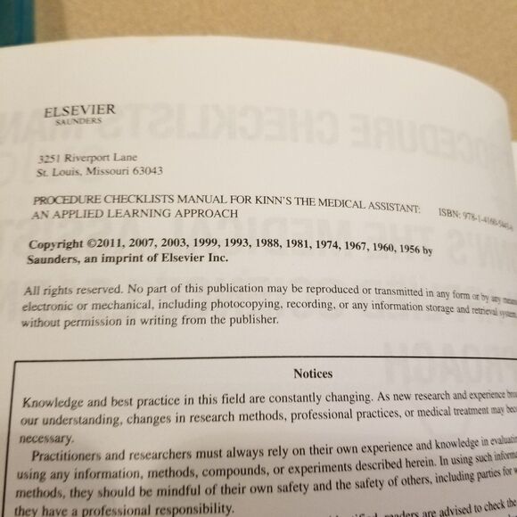 Kinn's the Medical Assistant Study Guide Eleventh Edition by Deborah D. Proctor - Picture 9 of 12
